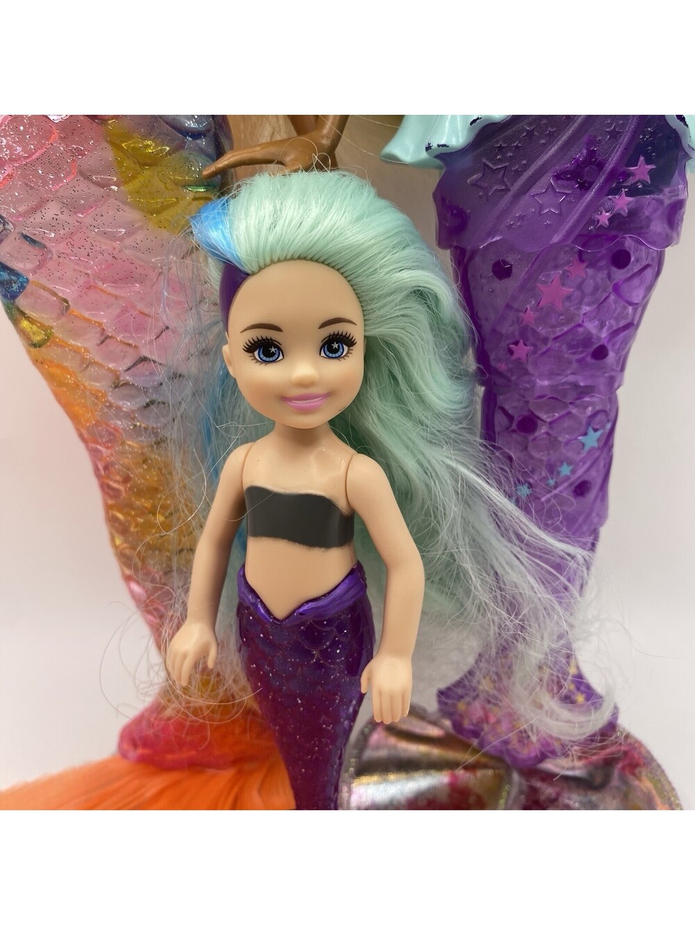 Barbie Dreamtopia Mermaid Lot Of 3- Color Reveal,Mermaid Lights, Chelsea, B7 - Picture 4 of 9